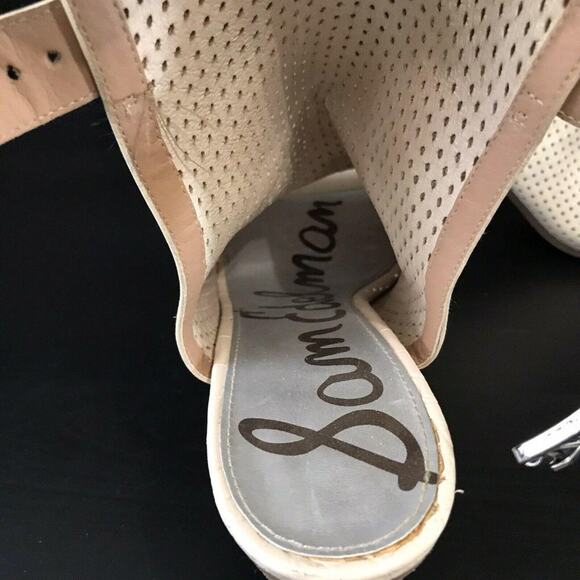 Sam Edelman Leather Peep Toe Emmie Sandals Women's Size 9.5 High Heel Sandals - Picture 8 of 11